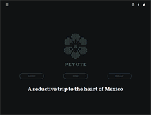 Tablet Screenshot of peyoterestaurant.com